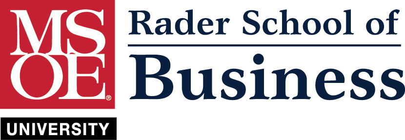 Rader School of Business with MSOE logo